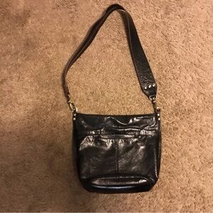 HOBO Elegant Black Leather Shoulder Bag
